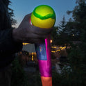 Foxtail LED - Outdoor Throw and Catch Light Up Game - Foam Ball & Tail Glow at Night - Play in The Dark - Fun Gift Idea for Kids & Adults, Boys