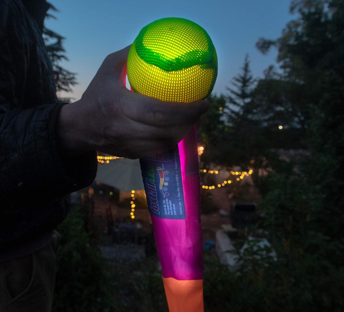Foxtail LED - Outdoor Throw and Catch Light Up Game - Foam Ball & Tail Glow at Night - Play in The Dark - Fun Gift Idea for Kids & Adults, Boys