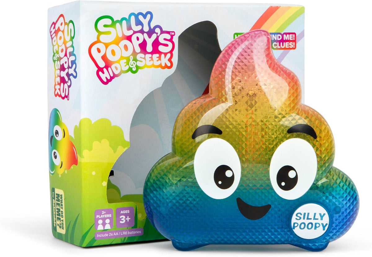 Silly Poopy's Hide & Seek by Relatable, The Talking, Singing, Rainbow Hide & Seek Toy, Fun Learning Toys for Toddlers, Interactive Toddler Toys