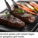 Chefman Electric Smokeless Indoor Grill w/ Non-Stick Cooking Surface & Adjustable Temperature Knob from Warm to Sear for Customized BBQing