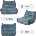 Bean Bag Chairs for Adults Giant Bean Bag Chair Memory Foam BeanBag Chair Bean Bag Sofa with Filler Faux Fur Fireside Beanbags Lazy Sofa for Living
