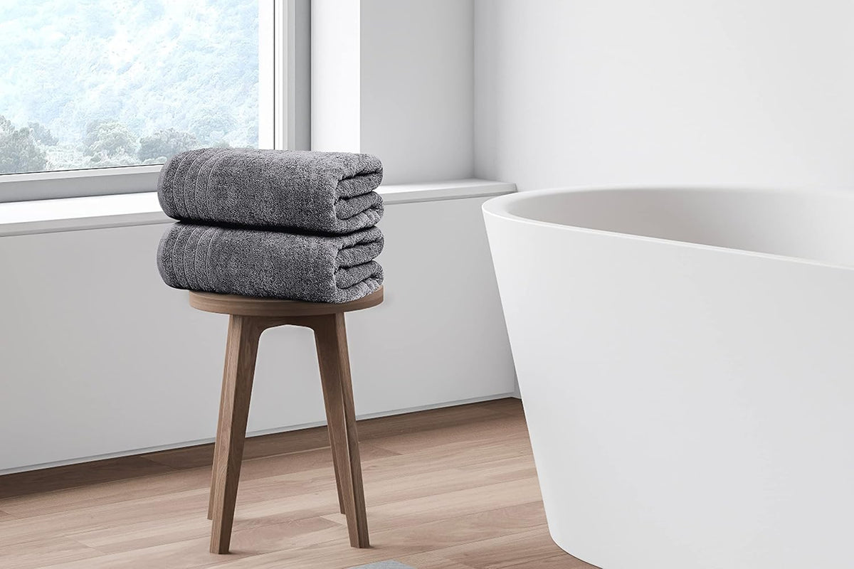Tens Towels Pack of 4 Extra Large Bath Towels 30 x 60 Inches, 100% Cotton, Larger & Lighter Weight, Quicker to Dry, Super Soft and Absorbent, Perfect