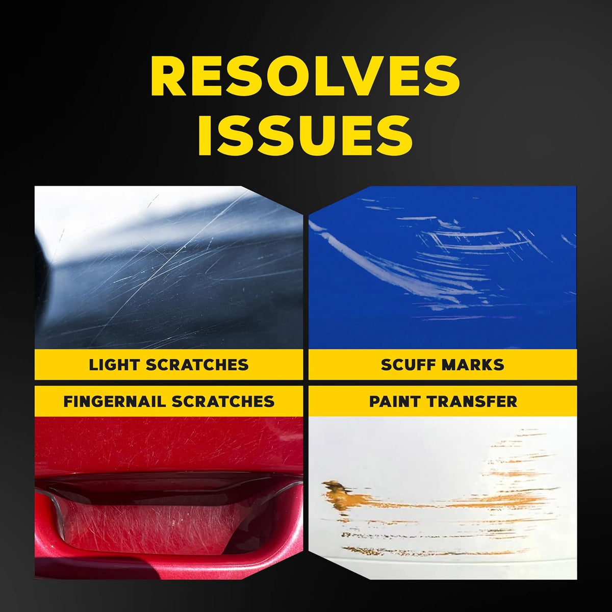 Meguiar’s Quik Scratch Eraser Kit, Car Scratch Remover for Fixing Surface Blemishes, Includes ScratchX, Drill-Mounted Pad, and Microfiber Towel