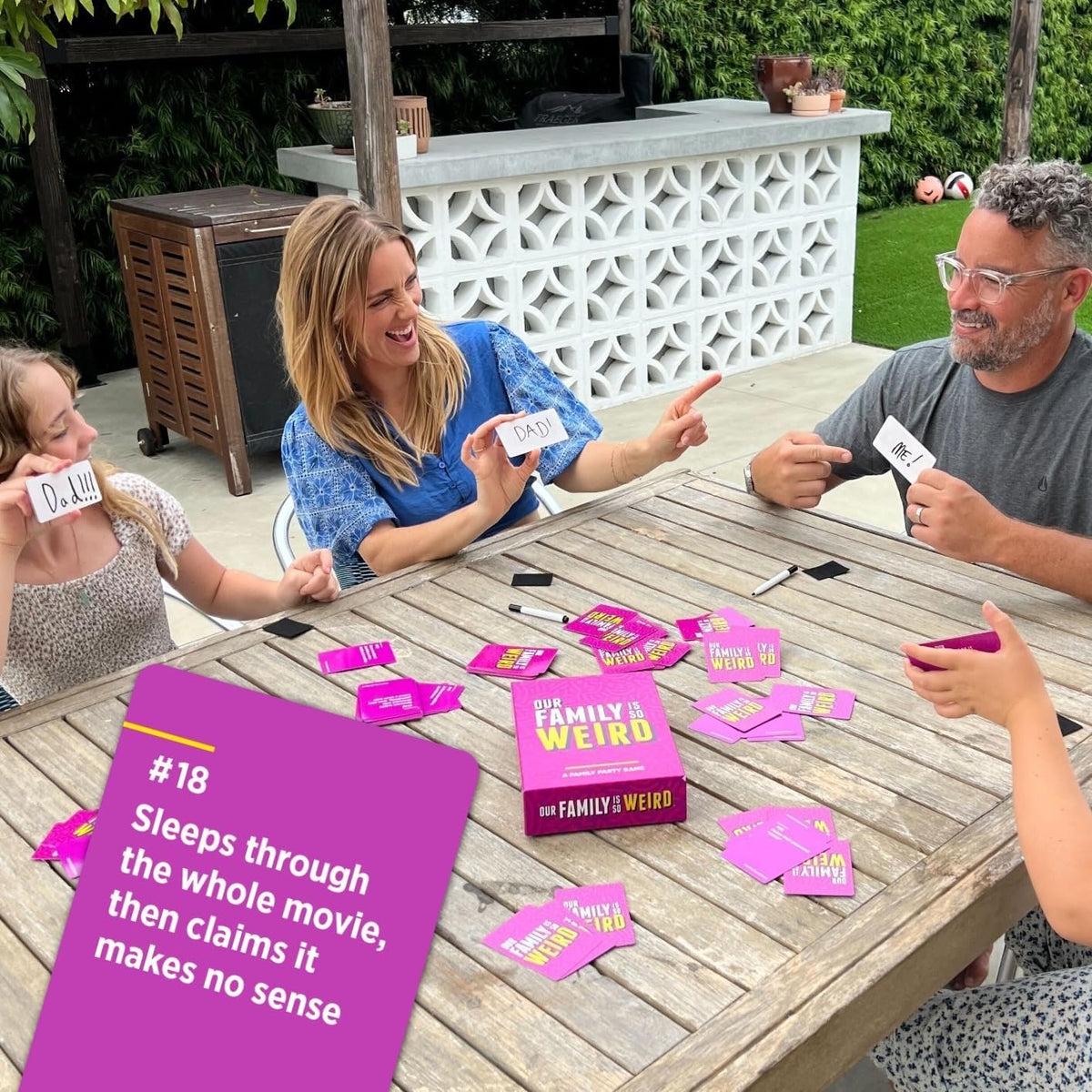 DSS Games Our Family is So Weird [A Family Card Game to Decide Who’s Most Likely to | Game Night Idea for Teens, Adults & Groups | Great for Stocking