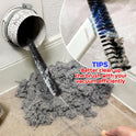 Holikme Dryer Vent Cleaner Kit 2 Pack - Household Cleaning Supplies 304 Stainless Steel Dryer Lint Brush Home Essentials for Lint Trap Dust Vacuum