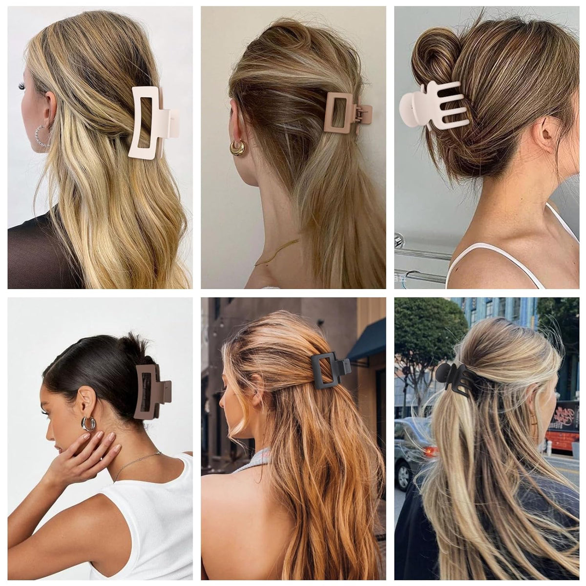 3 Styles Hair Clips for Women Small Medium Big Claw Clips for Thin Thick Hair 12 Pcs Hair Claw Clips Hair Clips Combination Hair Accessories for