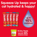Delectables Squeeze Up Catnip Variety Pack, Creamy Squeezable Puree, Lickable Wet Cat Treats, Grain Free, No Added Fillers, No by-Products, No Added