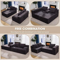 Hobestluk 96“ Modular Sectional Sofa Couches L-Shape Couch 3 Seat Modular Sofa Memory Foam Sectional Couches for Living Room, Cloud Couch with