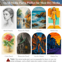 Mixed Media Sketchbook 9" x 12" - Multimedia Sketchbook Hardcover, Spiral Bound, 60 Sheets 98lb/160gsm Mixed Media Paper, Watercolor Sketch Books for