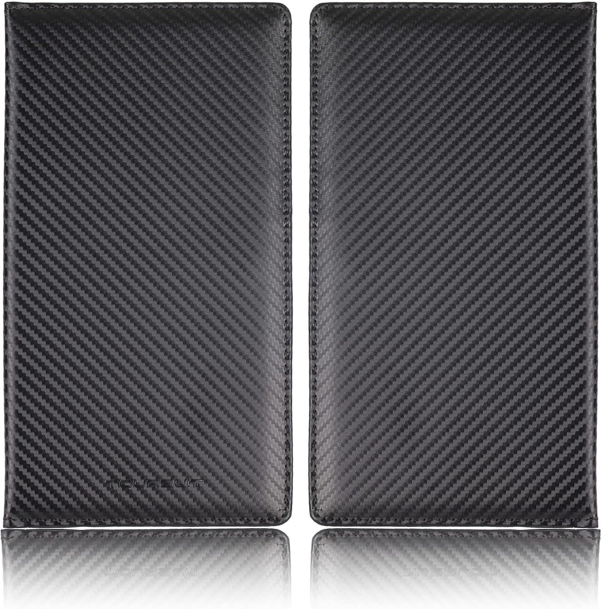 TOURSUIT Car Registration and Insurance Card Holder, Vehicle License Document Glove Box Compartment Organizer, Interior Car Accessories for Women Men