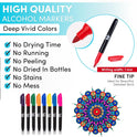 Hula Home Stained Glass Mandala Art Kit - DIY Window Clings with Markers, 10 Suncatchers - Perfect Hobby for Adults, Kids, Teens & Seniors - Ideal