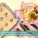Cookie Scoop 2 Tablespoon, Size #40 Cookie Dough Scoop, 2 Tbsp/ 30 ml/ 1 oz Cookie Scoops for Baking, Spring-Loaded, 18/8 Stainless Steel