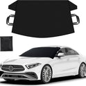 EcoNour Windshield Cover for Ice and Snow - Universal Fit for Car, SUV, Truck, Heavy Duty 600D Oxford Fabric Frost Protector for Ice & Sleet