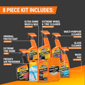 Armor All Premier Car Care Kit, Includes Car Wax & Wash Kit, Glass Cleaner, Car Air Freshener, Tire & Wheel Cleaner (8 Piece Kit)