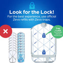 Zevo Flying Insect Trap Refill - for The Zevo MAX & Standard Indoor Fly Trap - Catch Gnats, House & Fruit Flies - Easy to Use - Mess-Free Disposal (4