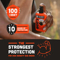 Ben's 100 Tick & Insect Repellent - Alcohol-Free DEET Insect Repellent Pump Spray - Offers 10 Hours of Protection for Adults & Children -3.4 Fl Oz (2