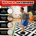 Silent Basketball Size 7 (29.5") – Grooved Airless Indoor Basketball for Quiet Dribbling and Indoor Training, Pro PU Foam Ball – Real Feel Higher
