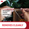 Command Indoor Mini Light Clips, 45 Clear Clips and 54 Command Strips, Damage Free Hanging Christmas Decorations, Wall Clips for Hanging Lights and