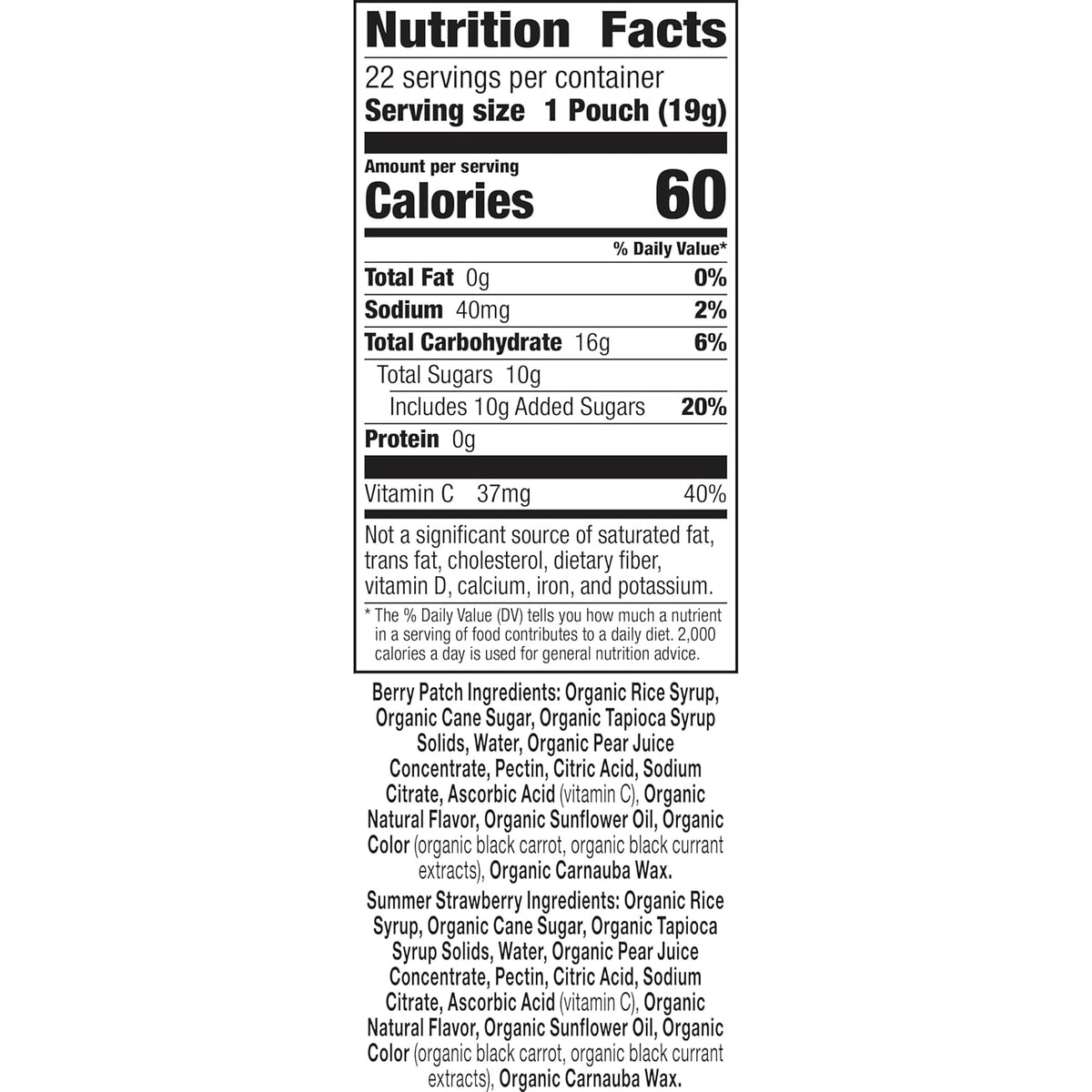 Annie's Organic Bunny Fruit Snacks, Variety Pack, Gluten Free Snack, 22 ct, 15.4 oz