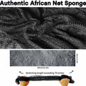 African Net Sponge Authentic, African Exfoliating Sponge Real African Net Black Owned, African Bath Sponge Back Scrubber, Body Exfoliator Shower Bath
