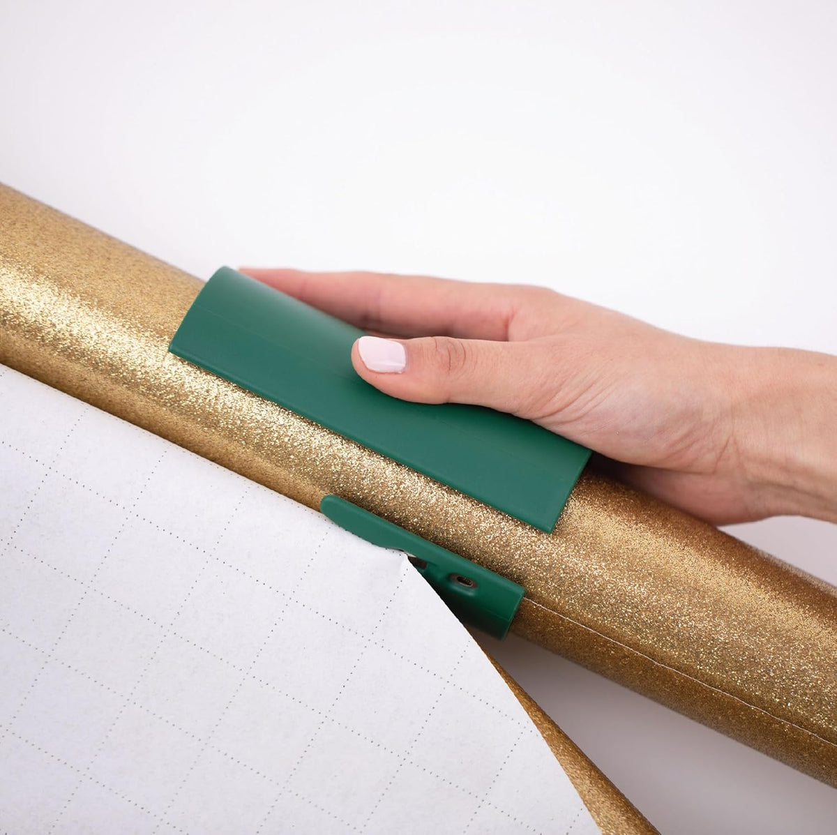 Little ELF Wrapping Paper Cutter (2-Pack) | Made in USA | Green | Holiday Gift Wrap Paper Roll Holder and Cutter