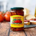 Cento Chefs Sun Dried Tomatoes in Oil & Spices for Pasta, Salad & Antipasto - Grown and Processed in Italy - Gluten-Free, Non-GMO, Low Sodium Italian
