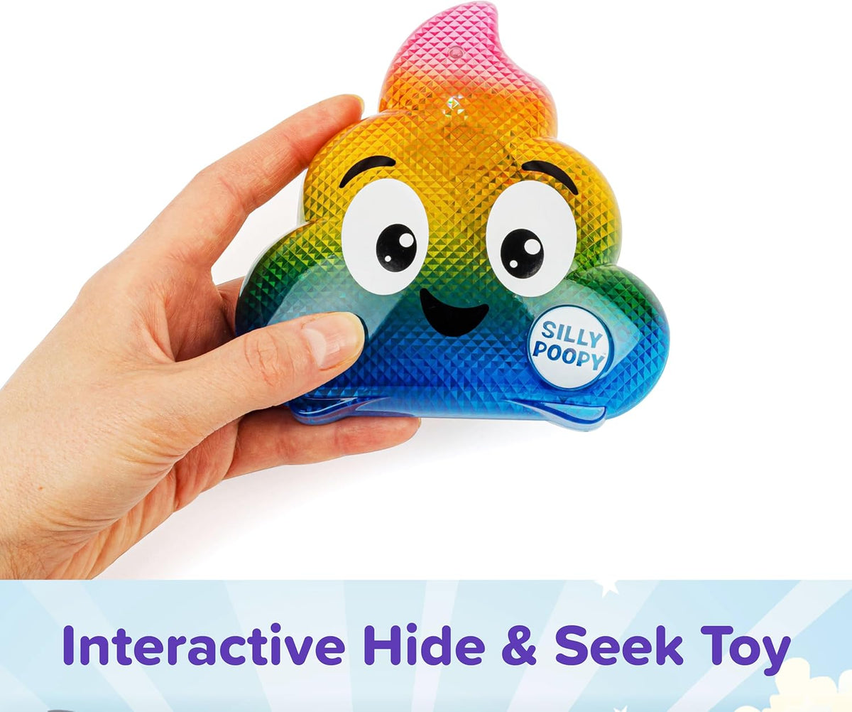 Silly Poopy's Hide & Seek by Relatable, The Talking, Singing, Rainbow Hide & Seek Toy, Fun Learning Toys for Toddlers, Interactive Toddler Toys