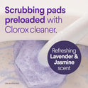 CLOROX Scentiva ToiletWand Toilet Cleaner Refills, Toilet brush, Lavender and Jasmine, 10 Count