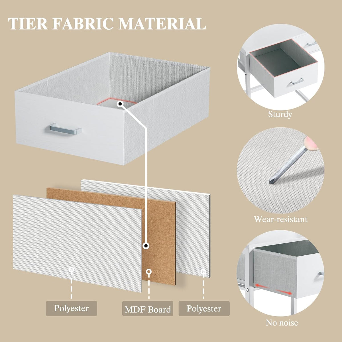 Makeup Vanity Desk with Mirror and Lights, Small Vanity with Fabric Storage Drawer & Chair & Shelves, White Vanity with Fold-up Panel and Power