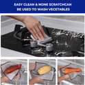 12 PCS 3-Layer Non-Scratch Multipurpose Steel Wire Dishcloths - Reusable Quick-Dry Odor-Free Scrub Cloths for Dishes, Kitchen Cleaning Cloths for