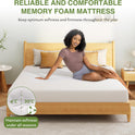 EGOHOME Full Size Memory Foam Mattress, 8 Inch Bed Mattress in A Box with Cooling Green Tea Gel, Pressure Relief with Medium Firm Support