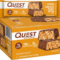 Quest Nutrition Crispy Chocolate Peanut Butter Hero Protein Bar, 18g Protein, 1g Sugar, 3g Net Carb, Gluten Free Protein Snack, Keto Friendly, 12