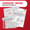Command Indoor Mini Light Clips, 45 Clear Clips and 54 Command Strips, Damage Free Hanging Christmas Decorations, Wall Clips for Hanging Lights and