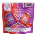Nature's Garden Probiotic Yoggies Multi Pack, 21oz (Strawberry 15x0.7 oz + Mixed Berry 15x0.7 oz) Yogurt Covered Healthy Snack, High Fiber, Real