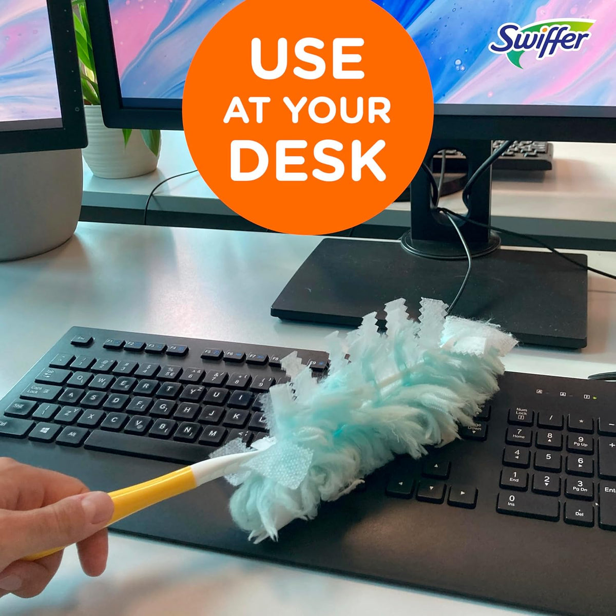 Swiffer Dusters Refill for Cleaning, Made by SWIFFER, Feather & Microfiber Duster Disposable Alternative, for Dusting Furniture, Blinds, Ceiling
