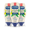 Hellmann's Vegan Dressing and Spread Vegan 3 Ct for a Rich, Creamy Plant-Based Alternative to Mayo Same Great Taste, Plant Based, Free From Eggs 11.5