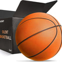 Silent Basketball Size 7 (29.5") – Grooved Airless Indoor Basketball for Quiet Dribbling and Indoor Training, Pro PU Foam Ball – Real Feel Higher