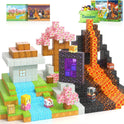 Magnetic Blocks - Build Mine Magnet World Magic Portal Set, Magnetic Tiles Building Blocks Toddler Toy STEM Sensory Outdoor Toys for 3+ Year Old Boys