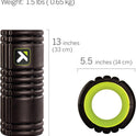 TriggerPoint Grid 1.0 Foam Roller - 13" Multi-Density Massage Roller for Deep Tissue & Muscle Recovery - Relieves Tight, Sore Muscles & Kinks