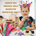 Pipe Cleaners Craft Bulk,Kids Toys & Games Gifts,200pcs Arts Crafts,Chenille Stems Art Supplies for Projects Creative DIY Room Decor,Christmas