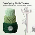 Etcokei Yarn Winder, Electric Yarn Ball Winder for Crocheting, Compact Yarn Cake Winder with Strong Tension Stepless Speed, Automatic Yarn Spinner