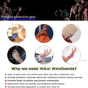 HiRui 2 Pack Wrist Compression Strap and Wrist Brace Sport Wrist Support for Fitness, Weightlifting, Tendonitis, Carpal Tunnel Arthritis, Pain