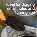 Fiskars Ergo Garden Trowel for Digging and Planting, Heavy Duty Gardening Hand Tool with Hanging Hole - Cart Shape