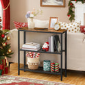 HOOBRO 29.5" Narrow Console Table, 3-Tier Entryway Table, Thin Sofa Table with Shelves, Side Table, Display Table, for Hallway, Entrance, Living