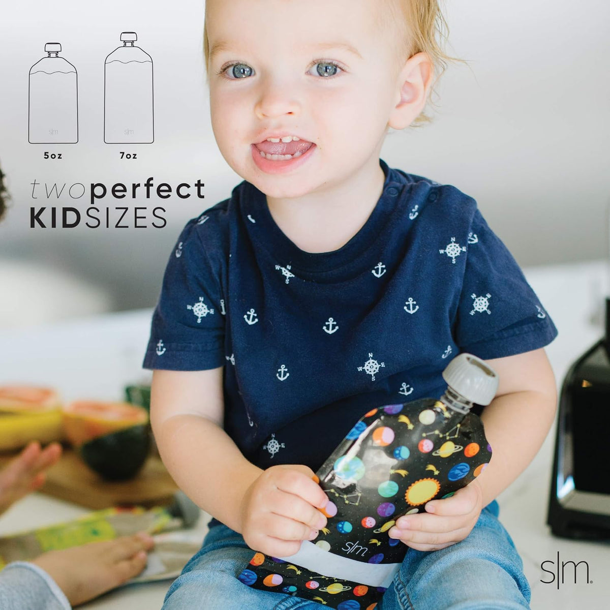 Simple Modern Reusable Baby Food Pouches for Toddlers | BPA Free Plastic, Food Safe, Freezer Safe | Refillable for Applesauce Yogurt & Puree Squeeze