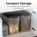IRIS USA Dog Food Storage Container, 2 Pack, Up to 30 lbs Each, Airtight Seal for Freshness, Wheels for Rolling, Easy One Hand Opening, Made in USA