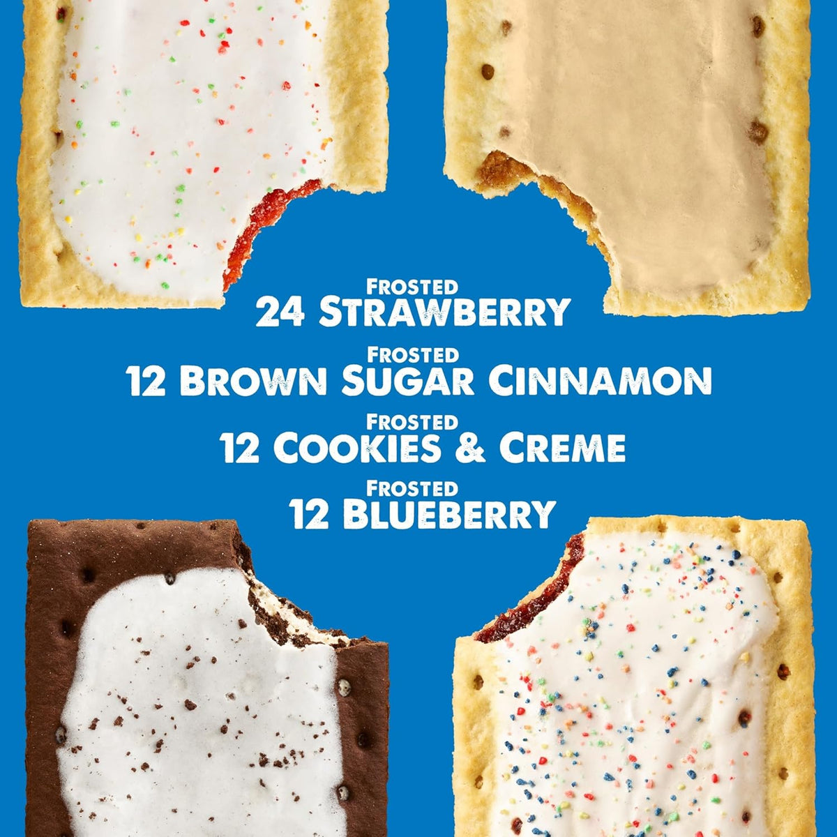 Pop-Tarts Toaster Pastries, Breakfast Foods, Kids Snacks, Variety Pack (60 Pop-Tarts)