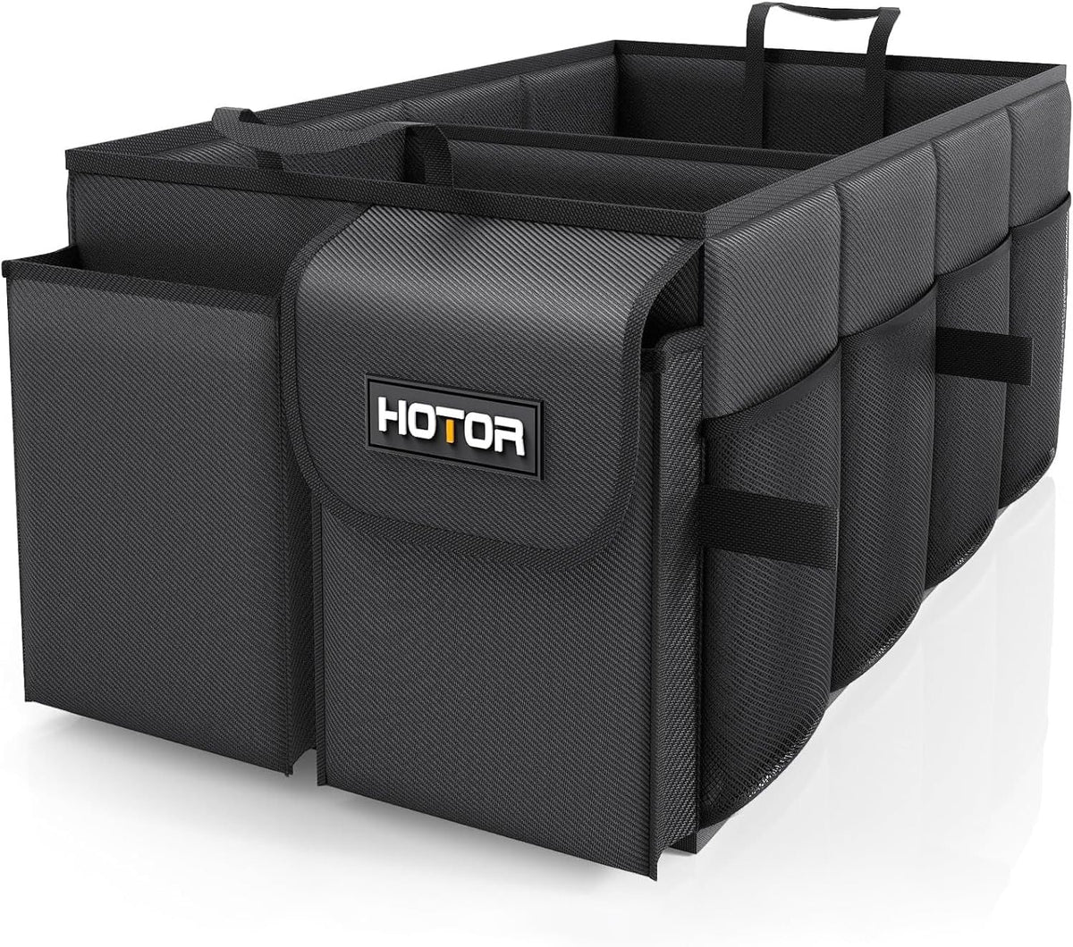 HOTOR Trunk Organizer - Car Organizer, Foldable Trunk organizer for SUVs & Sedans, Sturdy Car Organization for Car Accessories, Tools, Sundries