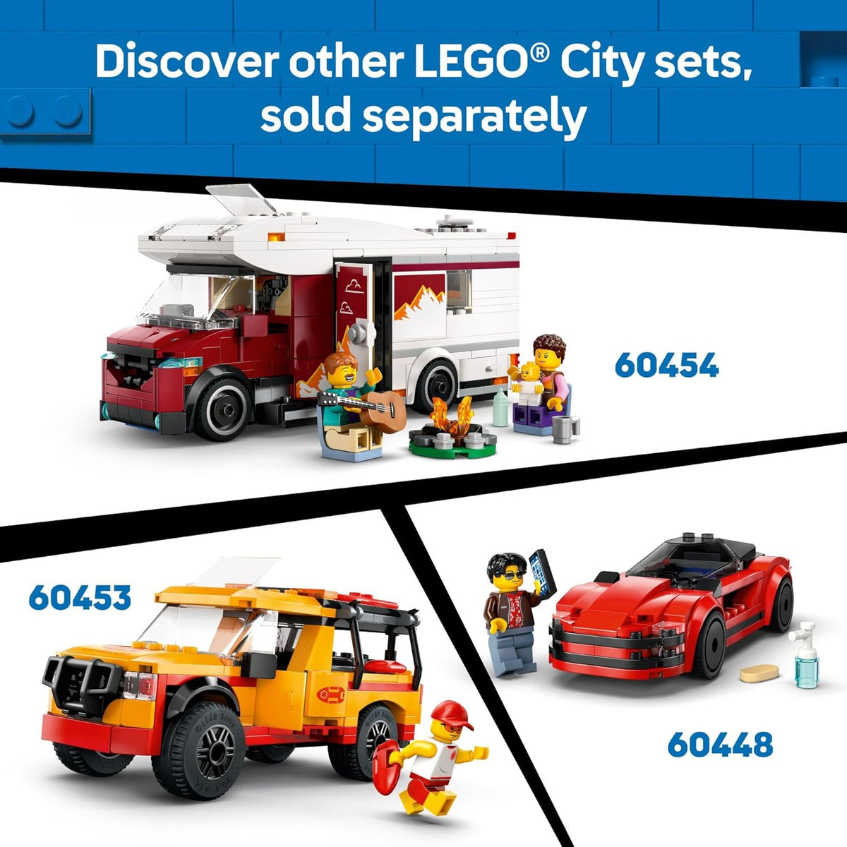 LEGO City Red Sports Car Toy - Building Toy for Kids, Boys and Girls, Ages 5+ - Educational Gift for Birthdays and Holidays - Includes Driver