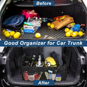 Deosk Car Trunk Organizer for SUV, Car Organizers and Storage with 6 Pocket, Car Accessories for Women/Men 50LWaterproof Polyester Trunk Organizer